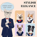AVERYDAY Dog Tuxedo for Wedding Outfit, Dog Suit and Tie Costumes for Birthday, Halloween, Cosplay, Christmas Party, Pet Formal Wear with Bowtie, Tux for Small Dogs, Chihuahua, Bichon, Maltese, Cats