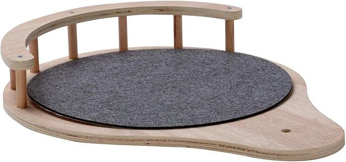 SHENGOCASE 2-Pack Cat Tree Tower Accessories Replacement Parts with Fence, Perch, Step, Platform Add-ons for Floor to Ceiling Cat Tree (13.8" x 17.7")