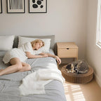 Cat Bed Scratcher Lounge - Cardboard Collapsible Pet Scratching Pad, Round Cat Scratch Nest for Indoor Big Large Kitty Kitten