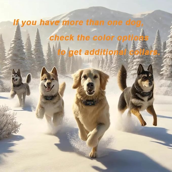 4 Dogs Shock Collar, 1640FT Dog Training Collar with Remote, Waterproof Electric Educator, Smart Anti-bark Trainer, 4 Modes Stop Bad Behaviors, Security Lock, Rechargeable e-Collar for Puppy