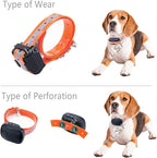Dog Collar Strap for Most of Electronic Training Shock Collar Receivers-Adjustable Durable Waterproof Odorless 3/4 Inch Collar Replacement for Barking Fence-Pet TPU Collar Strap