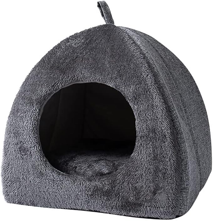 Cat House - Cat Bed for Indoor Cats Cute Triangle Cat's Nest Soft and Comfortable Cat's Nest with Antiskid Bottom for Cats Small Dogs Indoor and Outdoor