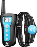 PATPET Shock Collar for Large Dog - Rechargeable Dog Training Collar with Remote for Medium Large Dogs 1000Ft Remote Range 3 Training Modes IPX7 Waterproof Blue,For 1 dog