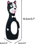 CHIWAVA 3 Pack 5.7 Inch Squeaky Latex Dog Toys Standing Stick Dog Dog Toy Puppy Fetch Interactive Play for Small Dogs
