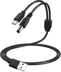 Dog Shock Collar Charger Cord for Bousnic Dog Training Collar RS2 and RS2B, 2-in-1 USB Bark Collar Charging Cable for Dogs