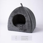 Cat House - Cat Bed for Indoor Cats Cute Triangle Cat's Nest Soft and Comfortable Cat's Nest with Antiskid Bottom for Cats Small Dogs Indoor and Outdoor
