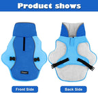 EMUST Dog Coat Winter, Warm Dog Snow Jacket for, Adjustable Small/Medium/Large Dogs Coat/s for Winter, New Blue, L
