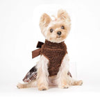 Dog Sweater Dog Winter Clothes for Small Dogs Boy Girl Fall Puppy Dress Warm Fleece Chihuahua Yorkie Teacup Sweaters Dresses for Small Dogs Girl Cat Sweaters, Brown, XS