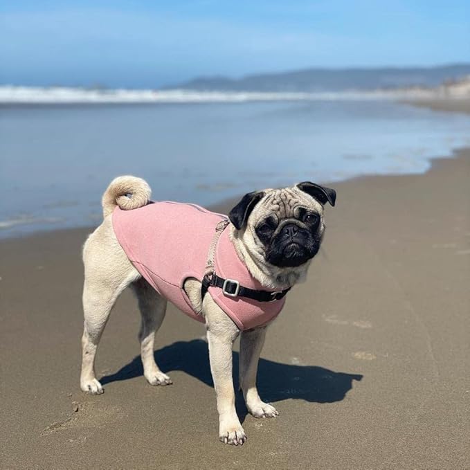 Gooby Zip Up Microfiber Fleece Dog Sweater - Pink, 3X-Large - Warm Double Layered Soft Microfiber Fleece Step-in Dog Jacket for Small to Medium Dogs