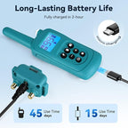 Shock Collar for Small Dogs，Tiniest and Lightest Dog Training Collar with 2000ft Remote，Tailored Small Dog Shock Collar 5-15 Pounds，Beep，Vibration and Safe Shock，0-99-Level Precise Adjustment，Cyan