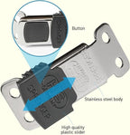 Herm Sprenger ClicLock Fastener Stainless Steel Buckle for Prong Dog Training Collar & Quick Release (Black Jacket, 4.0mm)