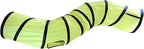 Cat Tunnel for Indoor Cats Interactive, Rabbit Tunnel Toys, Pet Toys Play Tunnels for Cats Kittens Rabbits Puppies Crinkle Pop Up Yellow 47" Shape S