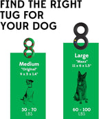 Goughnuts — Dog Toys for Aggressive Chewers | Virtually Indestructible Pull Toy for Breeds Such as Pit Bulls and German Shepherds | Heavy Duty Tug Dog Toy | Medium | Green