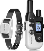 Jugbow Dog Shock Collar - 4200FT Dog Training Collar with Remote for Small Medium Large Dogs, LED Light Electric Collar, IPX8 Waterproof Rechargeable E-Collar (Grey)