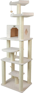 Armarkat Cat Tree Model B7801, Alabaster, 32"(L)X27"(W)X78"(H)
