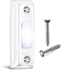 Dreyoo Metal Doorbell Push Button, Heavy Duty Metal Door Bell Wired Button LED Lighted Wall Mounted Door Bell Push Buttons for Home Universal Garage Opener Switch Property in Copyright(White)