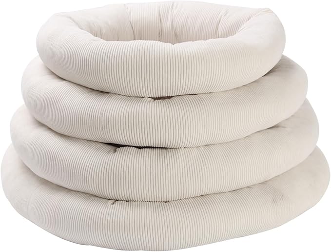 SHENGOCASE Round Cat Tree Tower Accessories Replacement Parts, Round Donut Cuddler Cat Dog Cushion Bed Add-ons for Plaform Perch Shelves (16")