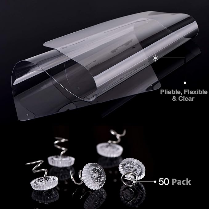in handFurniture Scratch Guards, 8PCS X-Large Premium Flexible Vinyl Cat Couch Protector Guards with Pins No Adhesive for Protecting Your Upholstered Furniture, Cat Scratch Deterrent Pad