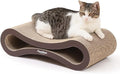 Paws NEST Scratch Lounge for Cats, 21.6 Inch Cat Lounger Scratcher, Infinity Cat Scratcher, Reversible, Non-Toxic & Durable, Includes Premium Organic Catnip