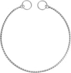 Mogoko Stainless Steel Dog Choke Chain Collar, Puppy Metal Snake Chain Slip Collar Pet Titan Training Walking Choker (Silver;24.0"*5.0mm)