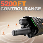 Dog Shock Collar 2 Dogs (15-120lb), 5200FT Range, IPX7 Waterproof, 4 Training Modes, Orange/Black