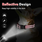 Martingale Collar for Dogs with Quick Release Buckle, Reflective Soft Padded & Escape Proof, Adjustable Nylon Dog Collars for Training & Daily Walking (Neon Pink,M)