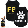 KOOLTAIL Small Dog Shirt, 2 Pack Soft & Lightweight Spring Cozy Cotton Security Dog Tshirt Vest for Small Medium Dogs,Pet Sleeveless Clothes Outfit for Boy Girl Puppy Cats Pitbull Bulldog Chihuahua,XS