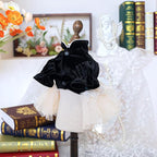 Furbabycare® Elegant Sweet Fashion Puppy Dog Blingbling Princess Skirt Pet Dog Lace Cake Camisole Tutu Dress I-Black X-Small