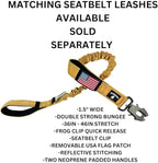 2-Inch Wide Tactical Dog Collar with Control Handle, Adjustable for Medium & Large Dogs, Military Style with Heavy-Duty Metal Buckle, USA Flag Patch & Customizable Name Plate, Training & Everyday Use