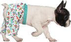 HDE Dog Swim Trunks Hawaiian Board Shorts Beach Pool Swimsuit for XS to XXL Dogs Rainbows - S