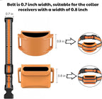 Dog Training Collar Replacement and Shock Collar Strap - 3/4 Inch Wide Adjustable Nylon Band with Reflective Replacement Strap for E Collar and Bark Collar (Orange)