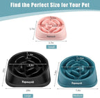 Slow Feeder Dog Bowls for Healthy Eating, Non-Slip and Anti-Choking Design, Reduces Bloating & Overeating for Medium Dogs and Cats, Easy to Clean
