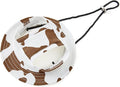Round Brim Princess Hat Visor Hat Pet Dog Mesh Porous Sun Hat with Ear Holes for Small, Extra Small Dog Teddy, Pug, Chihuahua, Shih Tzu, Yorkshire Terriers, Papillon W-Coffee M