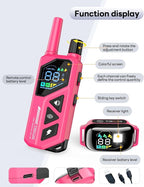 Dog Training Collar with Remote - 3300ft Long Range, IPX7 Waterproof, Rechargeable E-Collar with 4 Training Modes & Security Lock for Small, Medium and Large Dogs (Hot Pink)