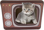 Pawfectpals Cardboard Cat Scratcher Lounge and Bed, Cat Scratching Board, Durable and Lightweight, Prevent Furniture Damage (TV)