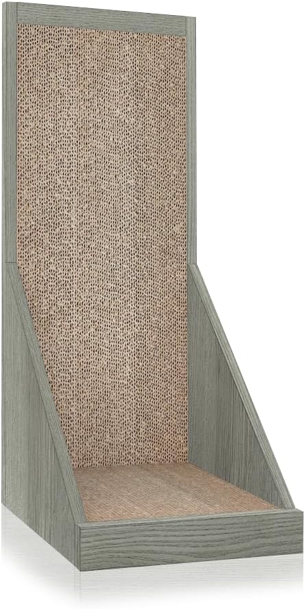 WAY BASICS Cat Scratching Post Standing Scratcher Scratch Pad (Tool-Free Assembly)