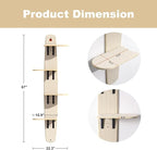 Cat Tree Door Hanger, Door Hanging Cat Climber Shelves, Vertical Space for Cats Doors Hanging