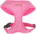 Puppia Dotty Dog Harness Over-The-Head No Pull No Choke Walking Training Adjustable for Small & Medium Dog, X-Small, Pink