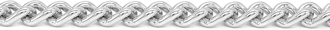 Herm Sprenger - Chrome Plated Steel Dog Training Collar - Narrow Round Links Slip Dog Chain - for Small Medium Large Dogs - Professional Training Collar - Made in Germany (20 inches (50 cm))