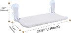 Cat Window Perch, Cordless Foldable Cat Hammock Bed with 4 Suction Cups, Embeded Machine Washable Bed for Indoor Cats, Strong Metal Frame Holds 40lbs (Beige)
