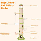 Generic Tall Cat Tree Tower with Sisal Scratching Pad Cat Climbing Frame Super Large Cat Tree Tower for Indoor Cats Adults