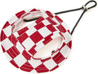 Round Brim Princess Hat Visor Hat Pet Dog Mesh Porous Sun Hat with Ear Holes for Small, Extra Small Dog Teddy, Pug, Chihuahua, Shih Tzu, Yorkshire Terriers, Papillon U-red M