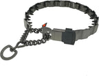 Herm Sprenger NeckTech Sport Dog Training Prong Collar with ClicLock Buckle on The Side No-Pull Collar with Swivel D-Ring Made in Germany (Black Stainless Steel, 23in (Neck Size up to 20in))
