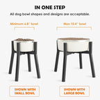 Elevated Dog Bowl Stand for Large Dogs, Adjustable Width 7-10.6, 11" Tall Dog Food Water Stand, Bowl Not Included