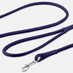 CollarDirect Rolled Leather Dog Leash 6ft, Soft Training Leather Dog Leash for Puppy and Grown Dog Small Medium Large Black Blue Red Orange Green Pink White (Purple, Size M 6ft)