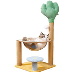 Cat Climbing Tree | Cactus Cat Tree Playhouse,Interactive Cat Tree Playhouse, Removable Cat Climber Stand with Space, Scratching Posts, Balls for Small Large Cats