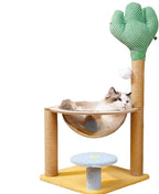 Cat Climbing Tree | Cactus Cat Tree Playhouse,Interactive Cat Tree Playhouse, Removable Cat Climber Stand with Space, Scratching Posts, Balls for Small Large Cats