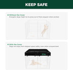 FXW Homeplus Unleashed Indoor Dog Playpen - Stress-Free and Safe Play, Heavy Duty 40 Inch 8 Panels with Playpen Cover for Medium and Large Dogs, White│Patented