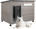 Dog House Outdoor & Indoor Anti-Chewing Iron Frame Dog Kennel Easy Clean and Assemble Openable Roof for Small to Medium Dog Breeds (41" L X 26.4" W X 33.5" H)