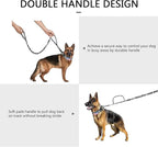 DAGANXI Tactical Dog Collar, Adjustable Military Training Nylon Dog Collar with Control Handle and Heavy Metal Buckle for Medium and Large Dogs, with Patches and Airtags Case (XXL, Camo-Set)